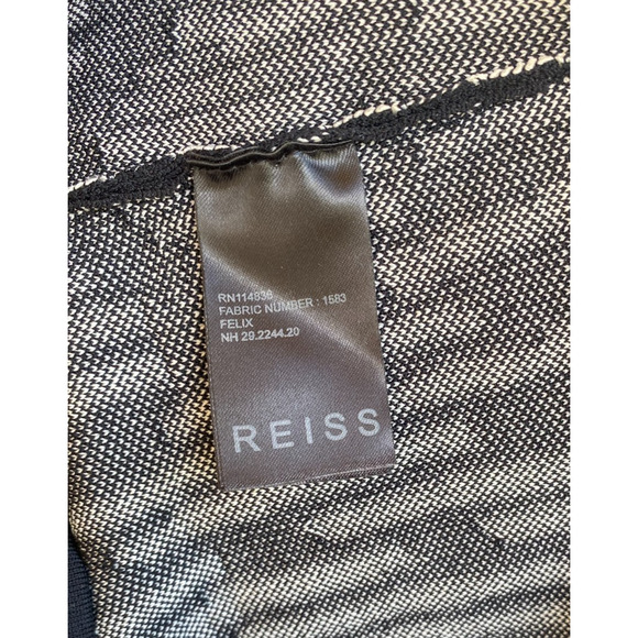 REISS FELIX TEXTURED BODYCON DRESS in BLACK US SIZE 8 - Picture 13 of 14